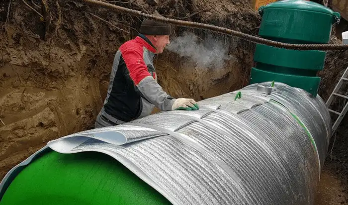 Утепление газгольдера в селе Кош-Агач для суровых зим Наши специалисты проводят работы по теплоизоляции газгольдера в селе Кош-Агач. Это ключевой этап монтажа в условиях резко континентального климата высокогорного Алтая. Качественная изоляция защищает оборудование от промерзания, гарантируя стабильную и безопасную работу всей системы автономного отопления даже при экстремально низких температурах.