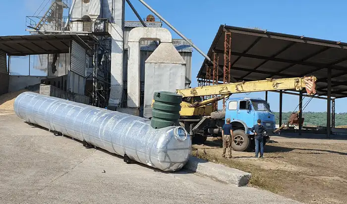 Проводим монтаж крупного резервуара для автономной газификации в живописном Онгудайском районе.